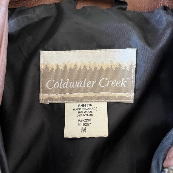 Coldwater Creek Barn Coat, Tweed Wool, Size Medium‎ Vegan - Picture 6 of 10